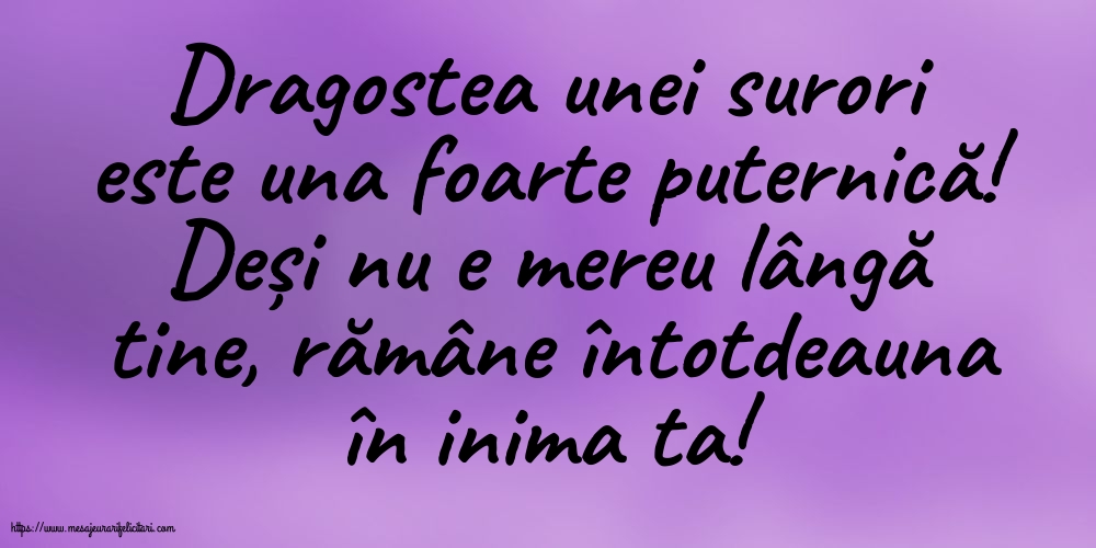 Familie Dragostea unei surori