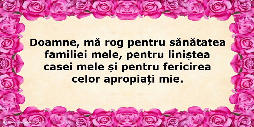 Familie Rugă pentru familie