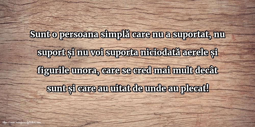 Familie Sunt o persoana simplă care nu a suportat