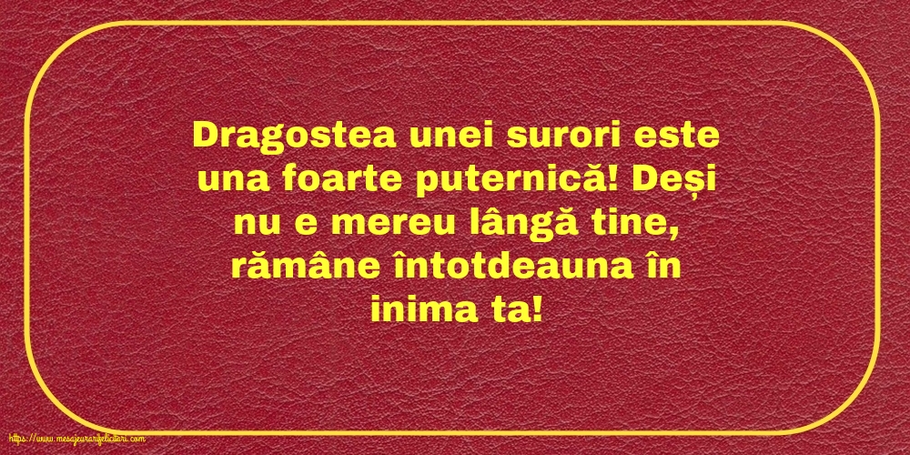Familie Dragostea unei surori