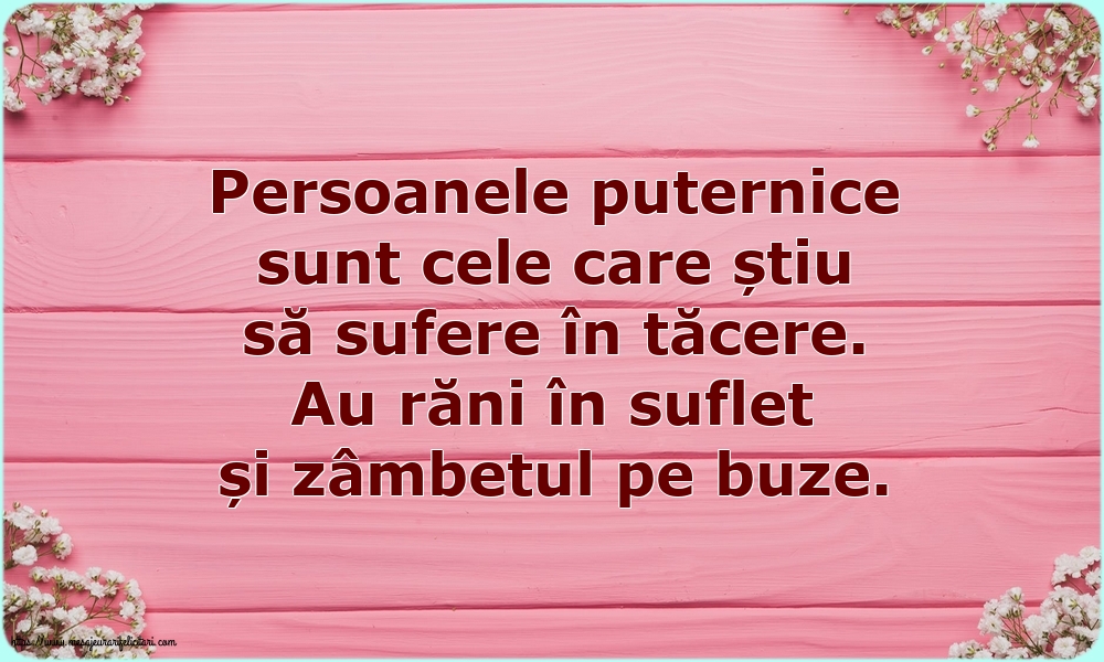 Familie Persoanele puternice sunt cele care știu să sufere în tăcere