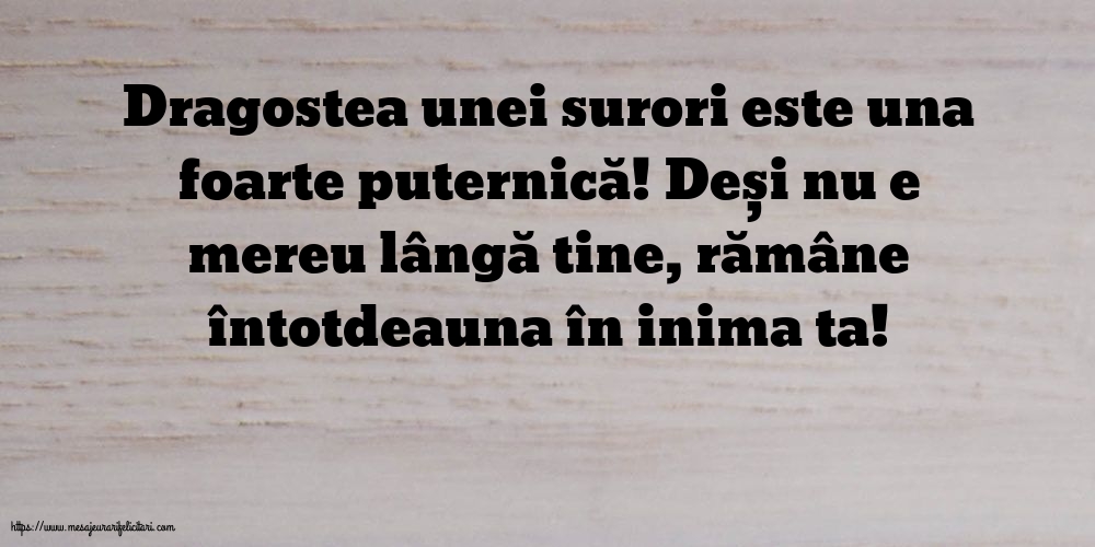 Familie Dragostea unei surori