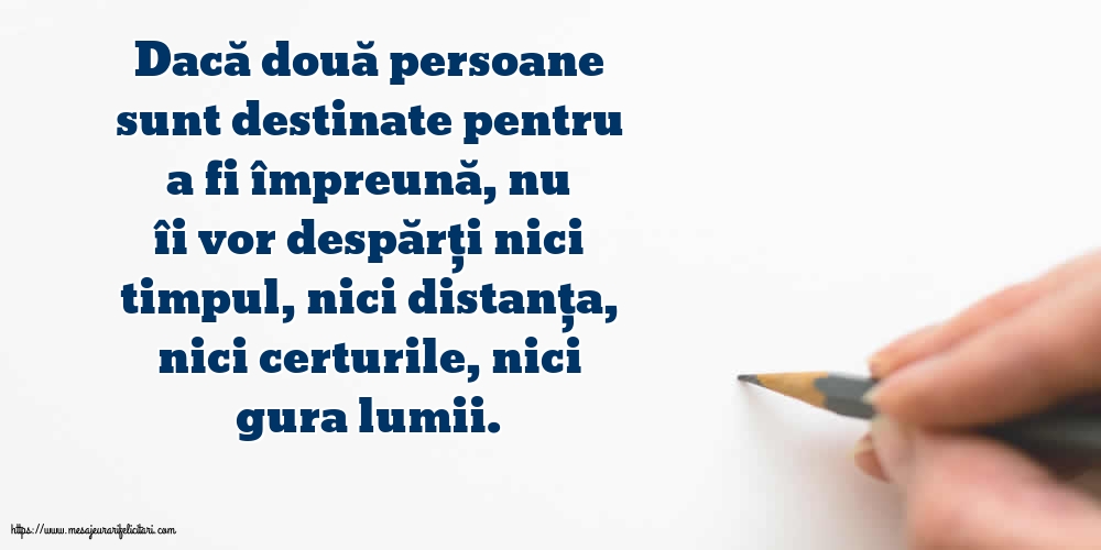 Familie Dacă două persoane sunt destinate pentru a fi împreună