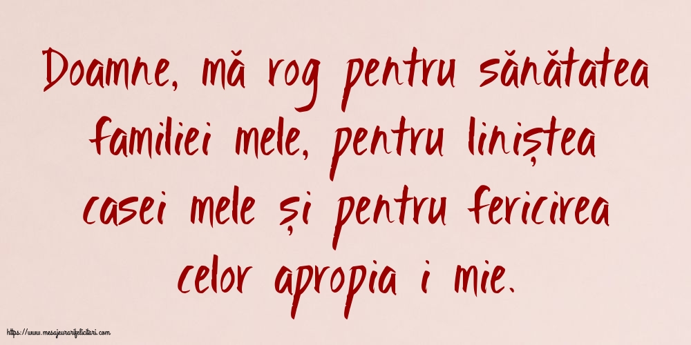 Familie Rugă pentru familie