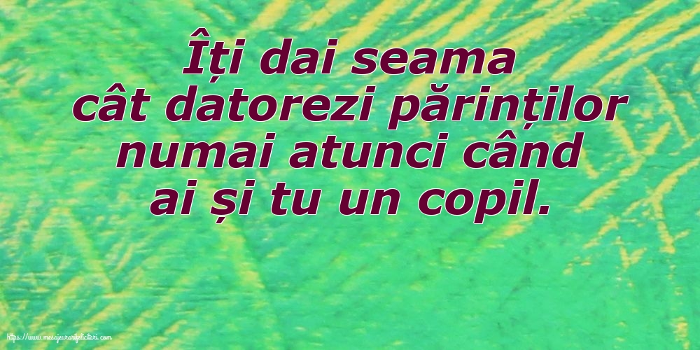 Familie Îți dai seama cât datorezi părinților numai atunci când ai și tu un copil.