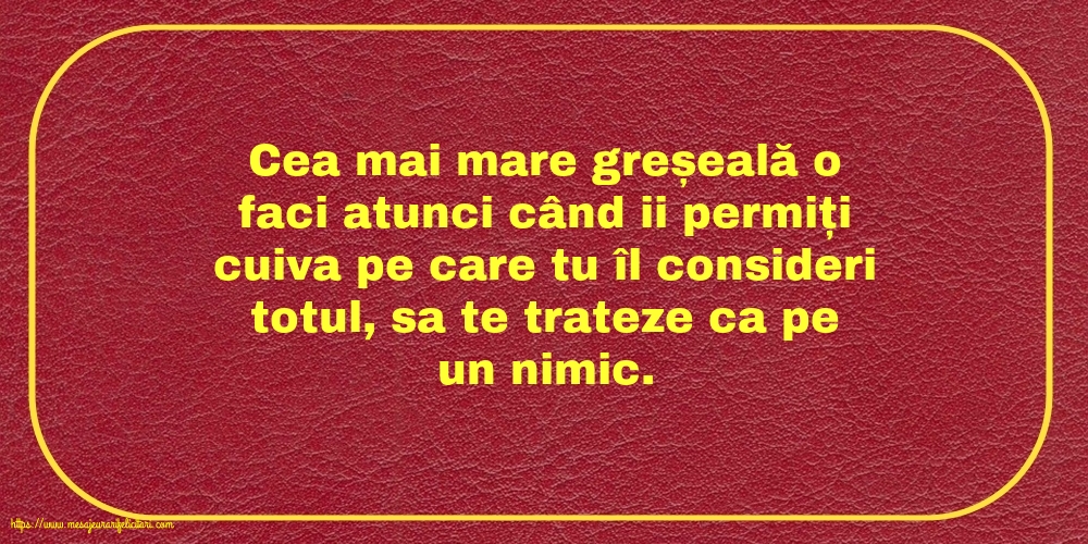 Familie Cea mai mare greșeală