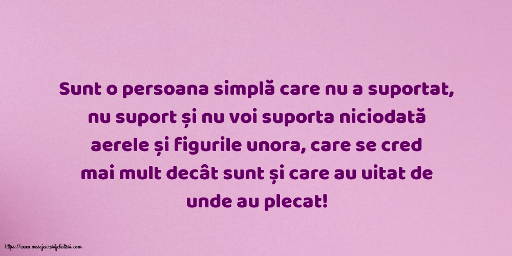 Familie Sunt o persoana simplă care nu a suportat