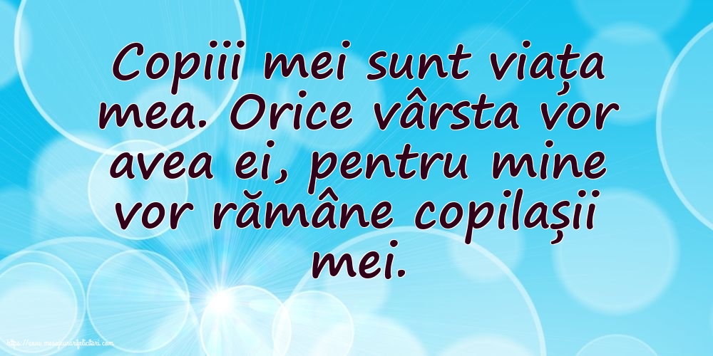 Familie Copiii mei sunt viața mea.