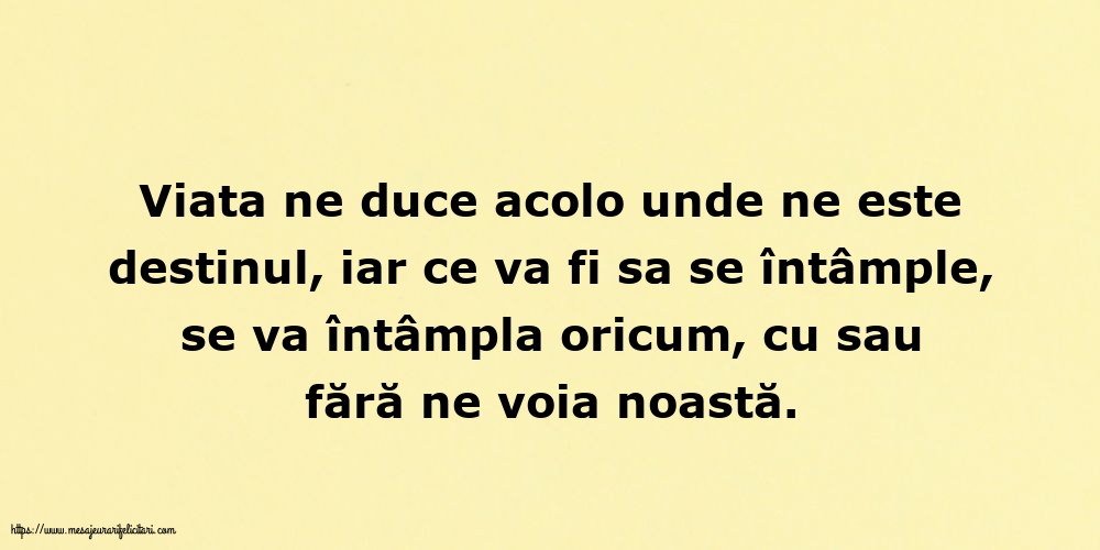 Familie Viata ne duce acolo unde ne este destinul