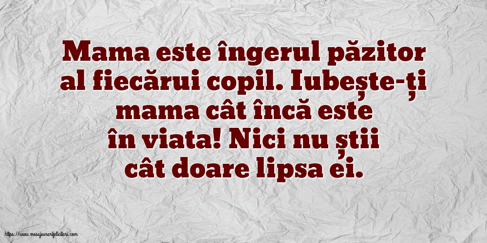 Familie Mama este îngerul păzitor al fiecărui copil