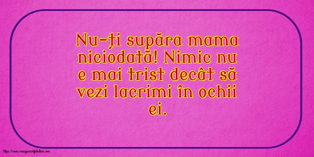 Familie Nu-ți supăra mama niciodată!