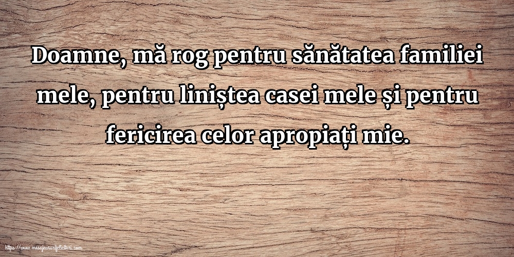 Familie Rugă pentru familie