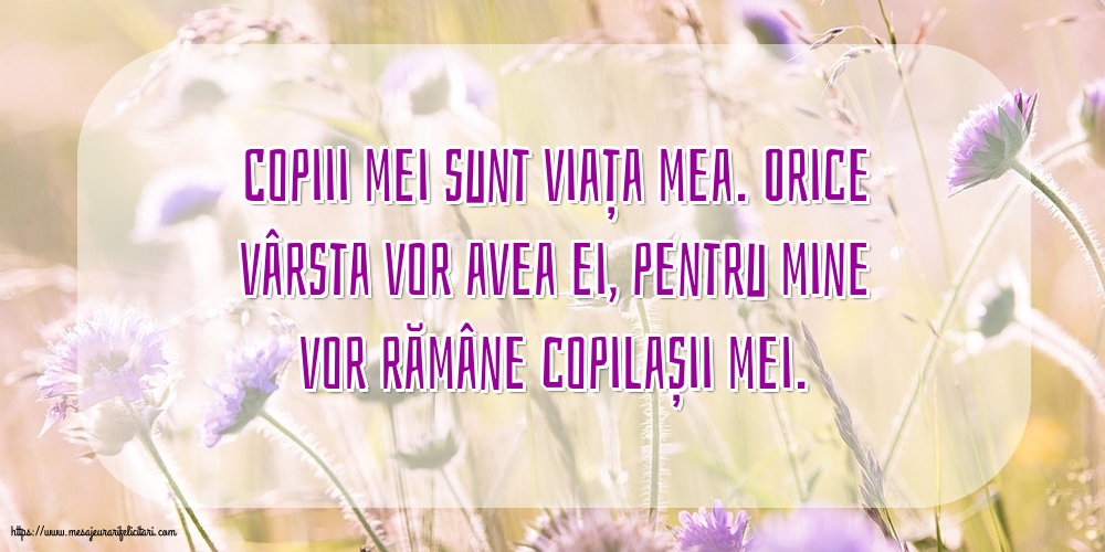 Familie Copiii mei sunt viața mea.