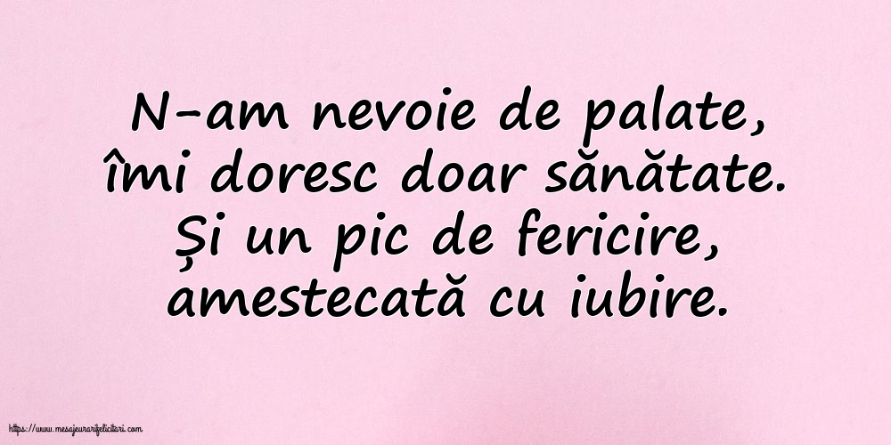 Familie N-am nevoie de palate