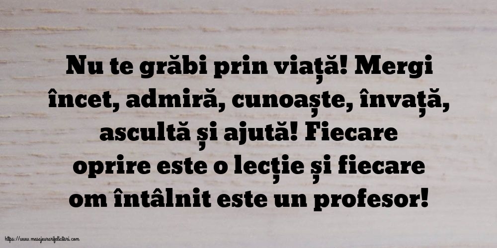 Familie Nu te grăbi prin viață!