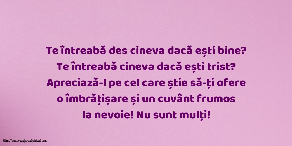 Familie Te întreabă des cineva dacă ești bine? Te întreabă cineva dacă ești trist?