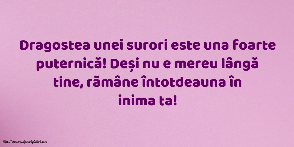 Familie Dragostea unei surori