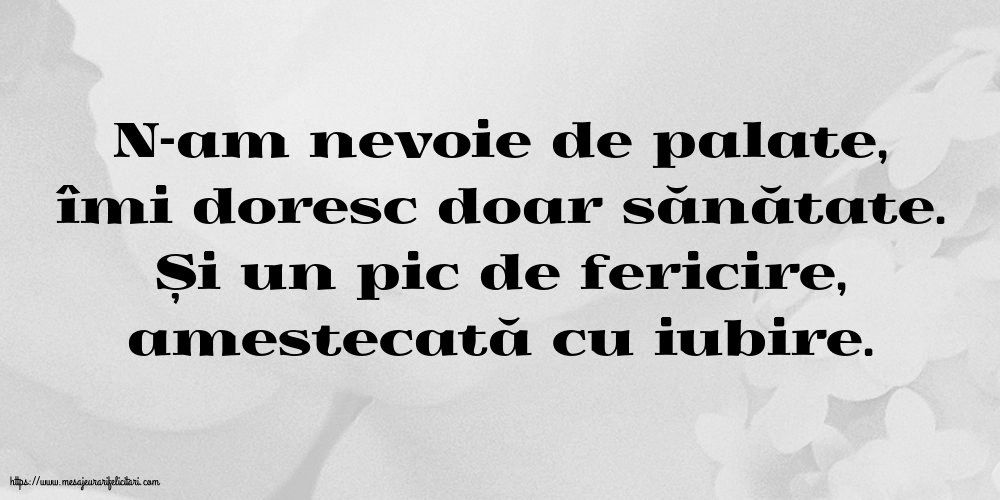 Familie N-am nevoie de palate