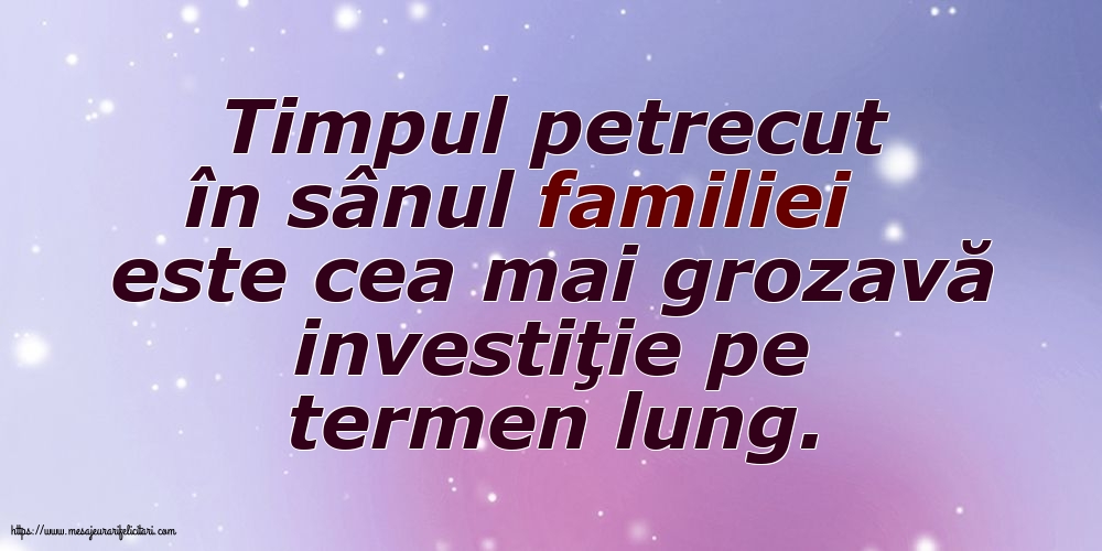 Familie Timpul petrecut în sânul familiei