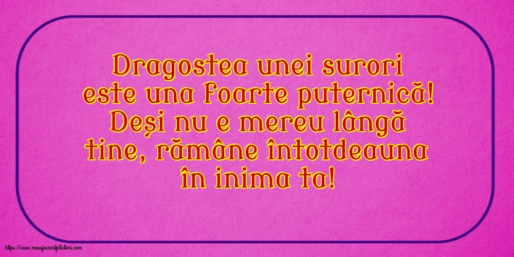 Familie Dragostea unei surori