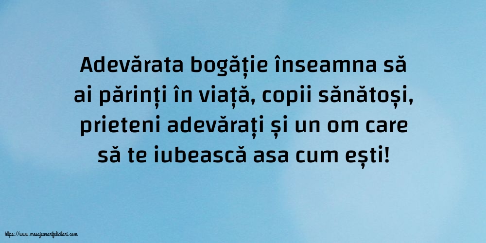 Familie Adevărata bogăție