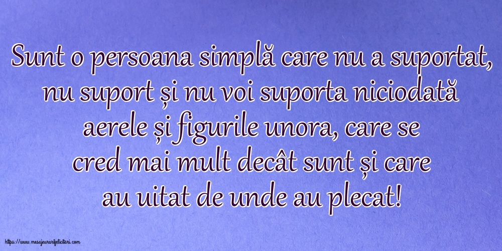 Familie Sunt o persoana simplă care nu a suportat