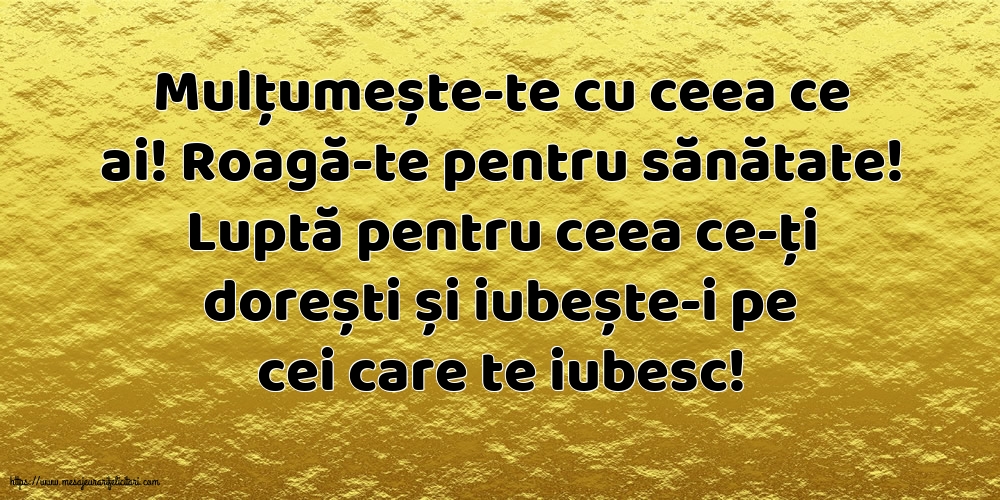 Familie Mulțumește-te cu ceea ce ai! Roagă-te pentru sănătate!