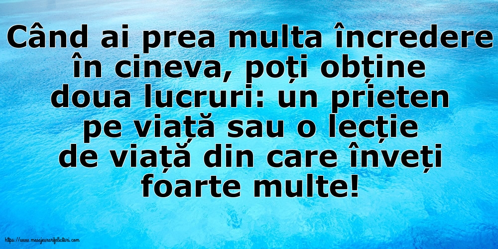 Familie Când ai prea multa încredere în cineva...