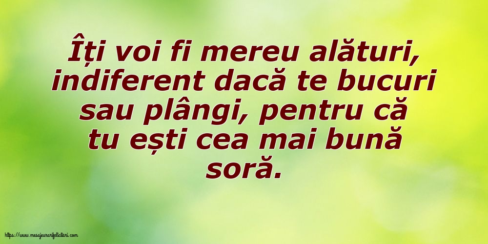 Familie Pentru cea mai bună soră...
