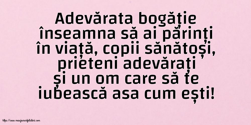 Familie Adevărata bogăție