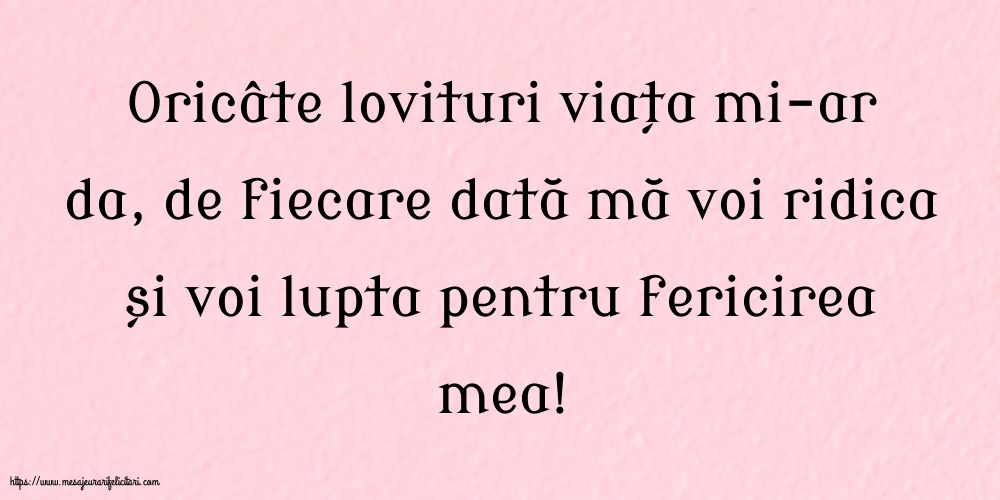 Familie Voi lupta pentru fericirea mea!