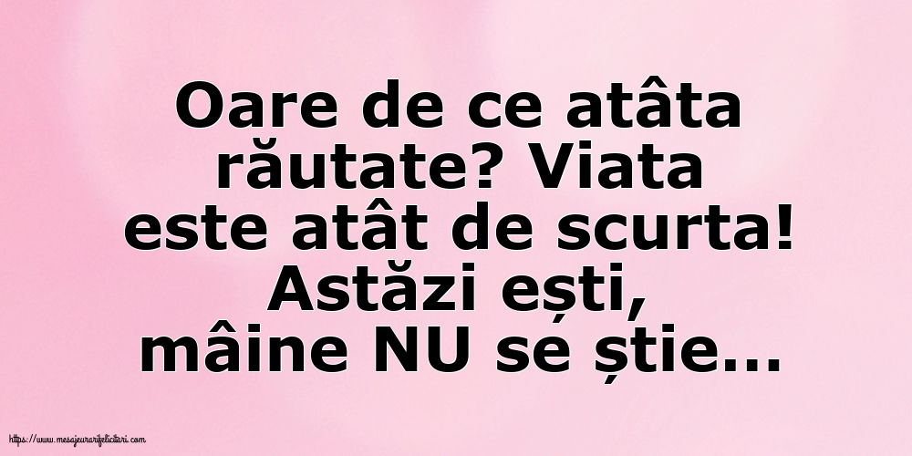 Familie Oare de ce atâta răutate?