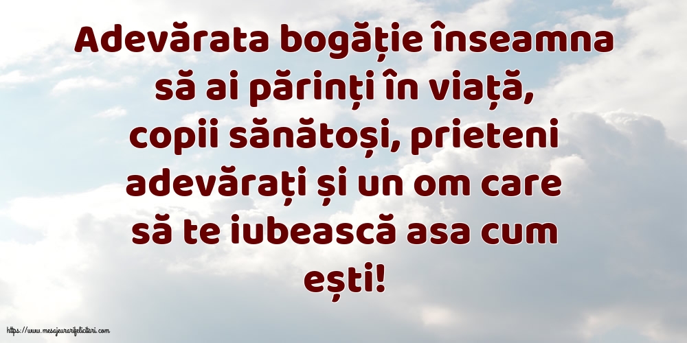 Familie Adevărata bogăție
