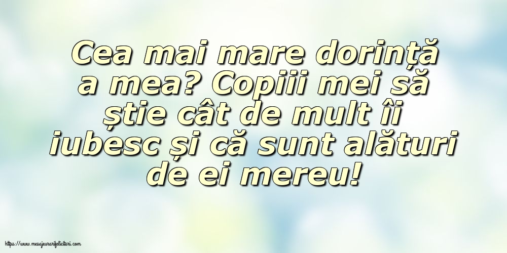Familie Cea mai mare dorință a mea