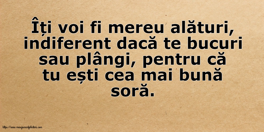 Familie Pentru cea mai bună soră...