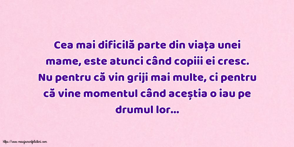 Familie Cea mai dificilă parte din viața unei mame
