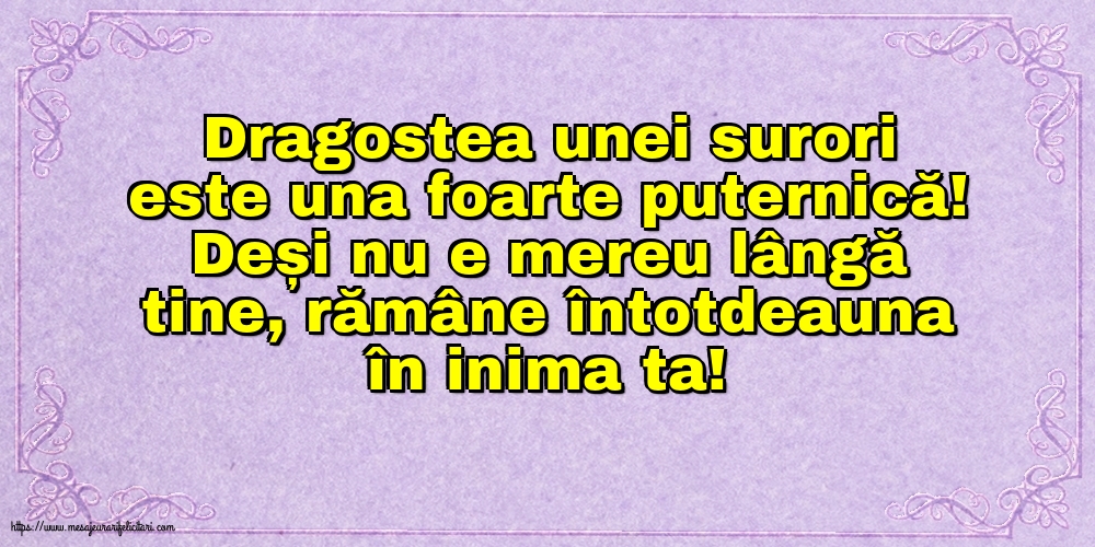 Familie Dragostea unei surori