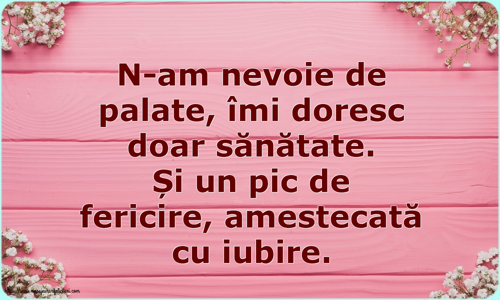 Familie N-am nevoie de palate