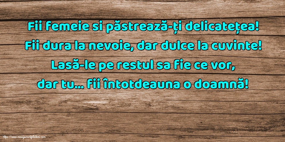 Familie Fii femeie si păstrează-ți delicatețea