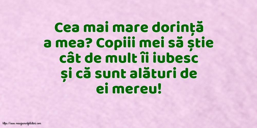 Familie Cea mai mare dorință a mea