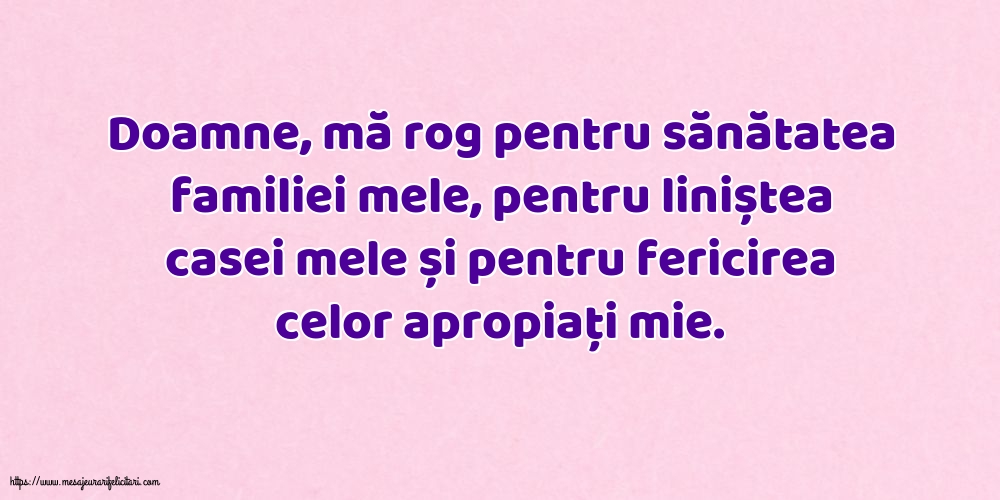 Familie Rugă pentru familie