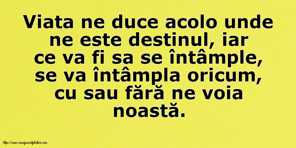 Familie Viata ne duce acolo unde ne este destinul