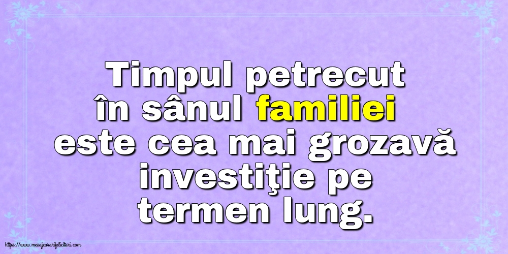 Familie Timpul petrecut în sânul familiei