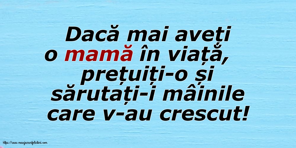 Familie Dacă mai aveți o mamă în viață...