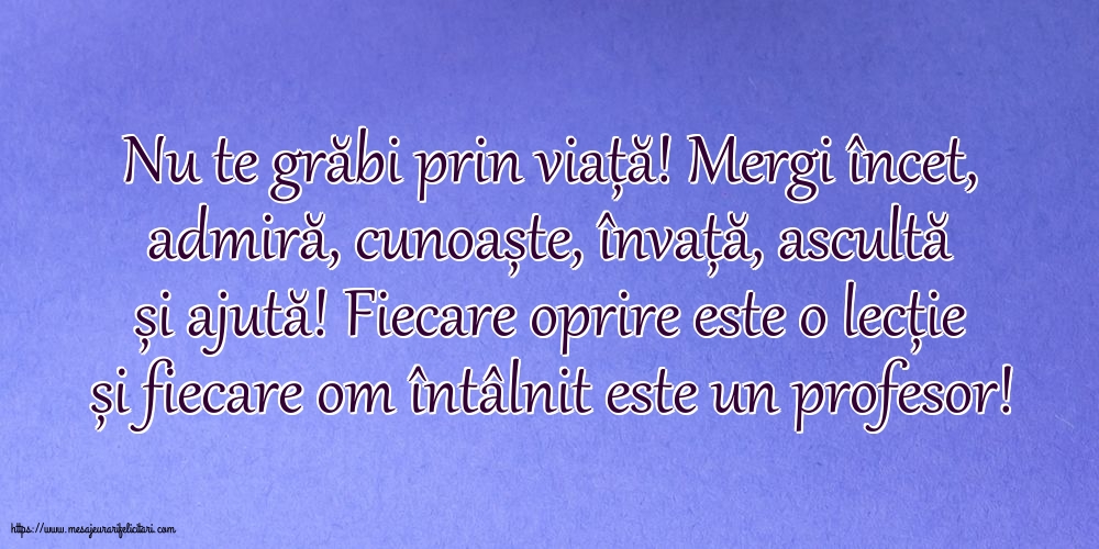 Familie Nu te grăbi prin viață!