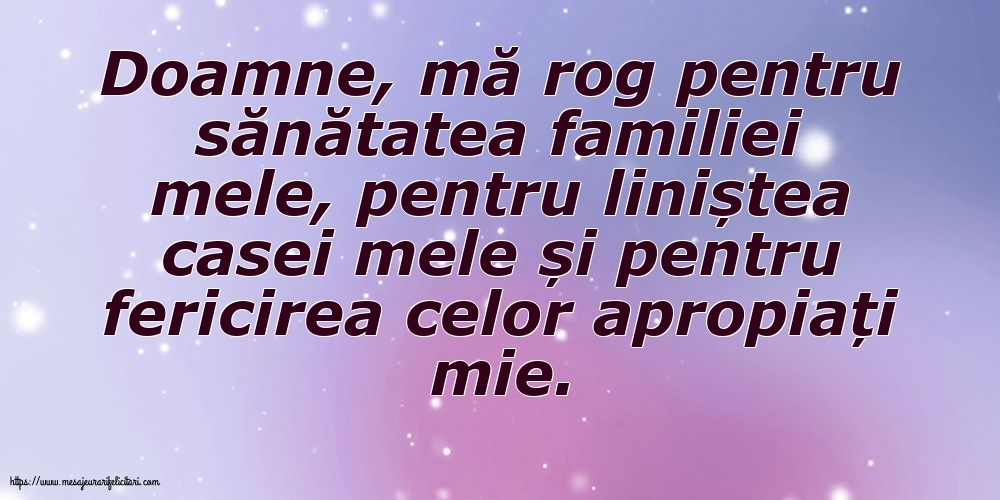 Familie Rugă pentru familie