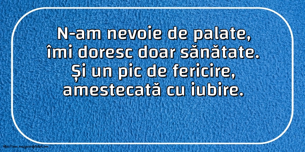 Familie N-am nevoie de palate