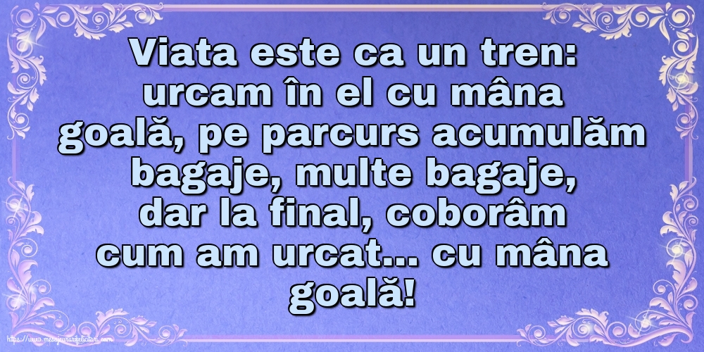 Familie Viata este ca un tren