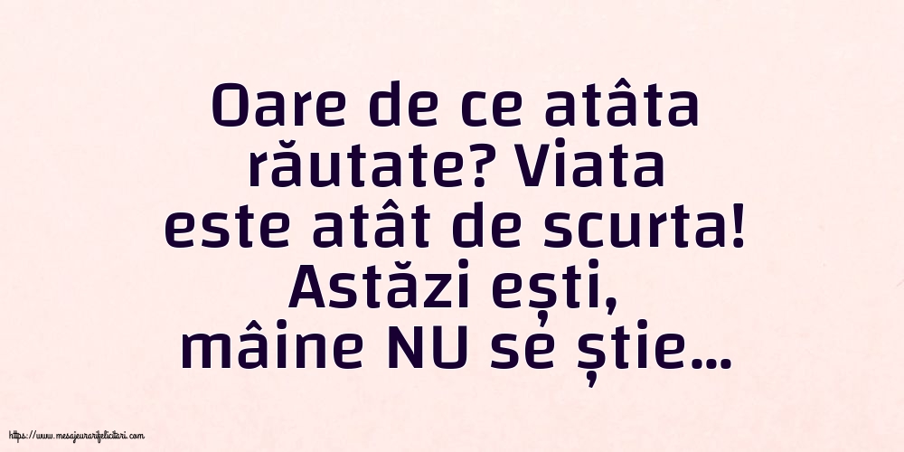Familie Oare de ce atâta răutate?