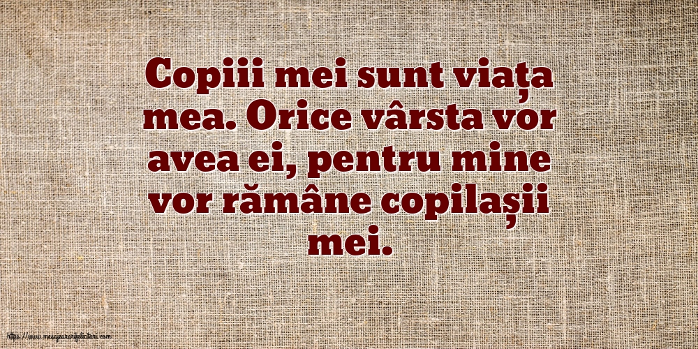 Familie Copiii mei sunt viața mea.